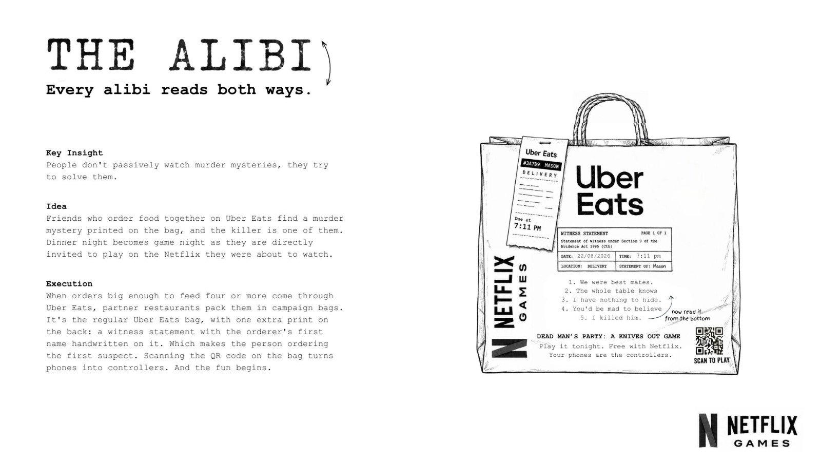 Netflix Games and Uber Eats