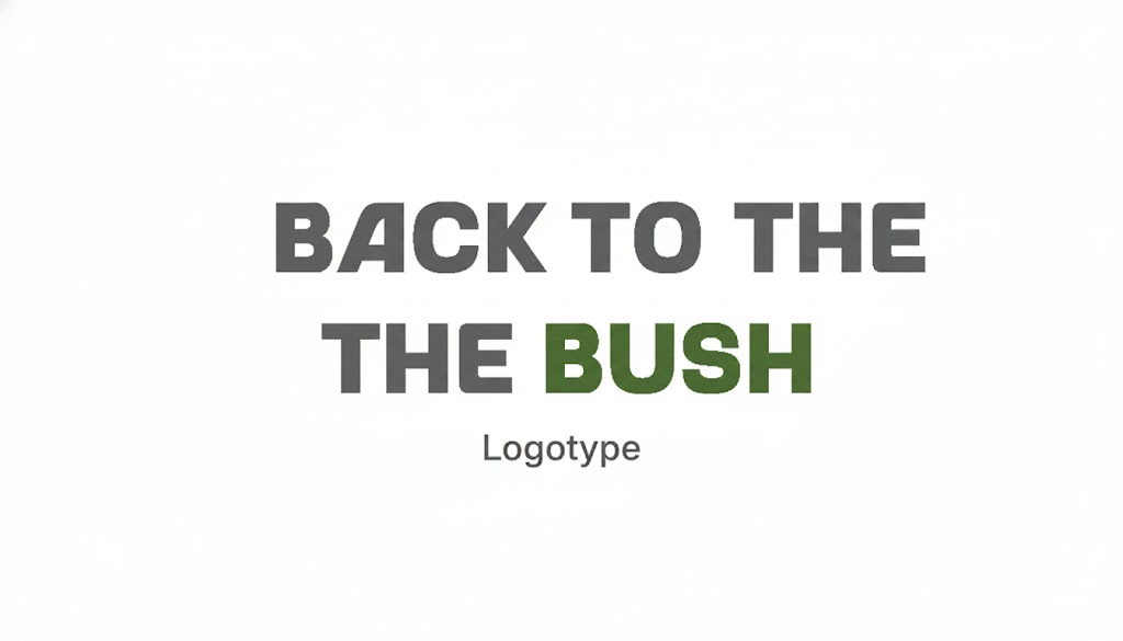 Back to the Bush Logotype