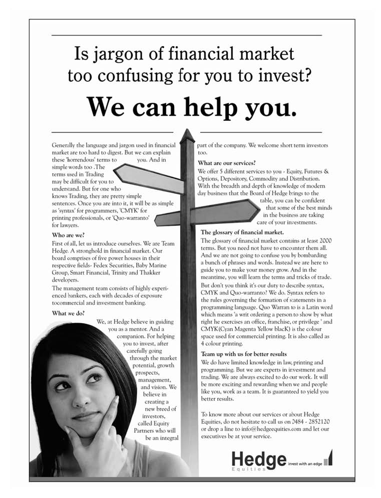 Hedge Equities - We can help you